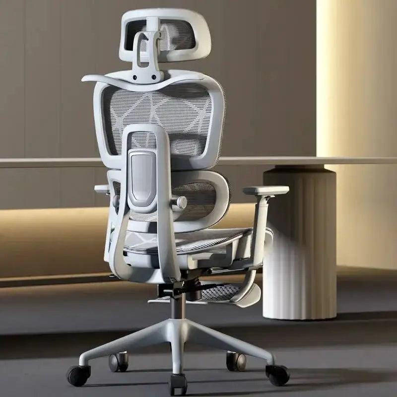 Ergonomic Office Chair with Adjustable Back Support, Mesh Computer Gaming Chair, Lumbar Support Office Chair, Swivel Rolling Desk Chair for Home & Office