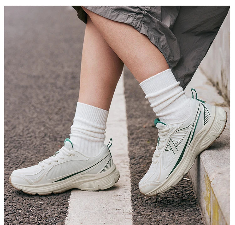 Xtep Juechen Vintage Running Shoes For Women 2025 Spring Fashion Casual Sports Shoes  Stability Daily Sneakers 875118110028