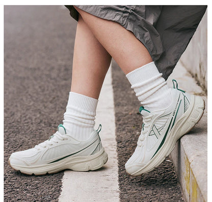 Xtep Juechen Vintage Running Shoes For Women 2025 Spring Fashion Casual Sports Shoes  Stability Daily Sneakers 875118110028