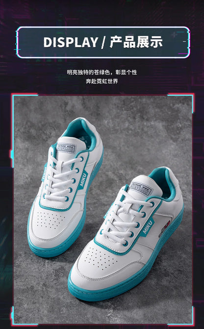 Moeyu Hatsune Miku Shoes for Women Men Vocaloid Cosplay Anime Man Sneakers Tennis Lace Up Sport Athletic Running Casual Shoes