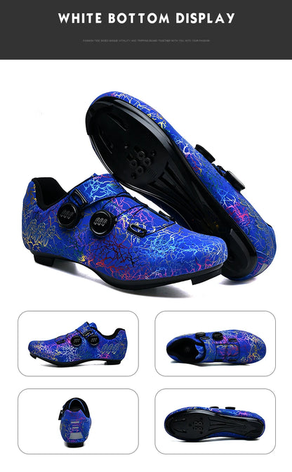 Professional Cycling Shoes Road Bike Men Racing Contest Self-Locking Speed Bicycle Sneakers Women Spd Cleats Cycling Footwear
