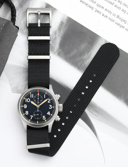 Militado ML1868 Watch - VK61 Quartz Movement 100m Waterproof Watches Men Stainless Steel Chronograph Sapphire Crystal Wristwatch