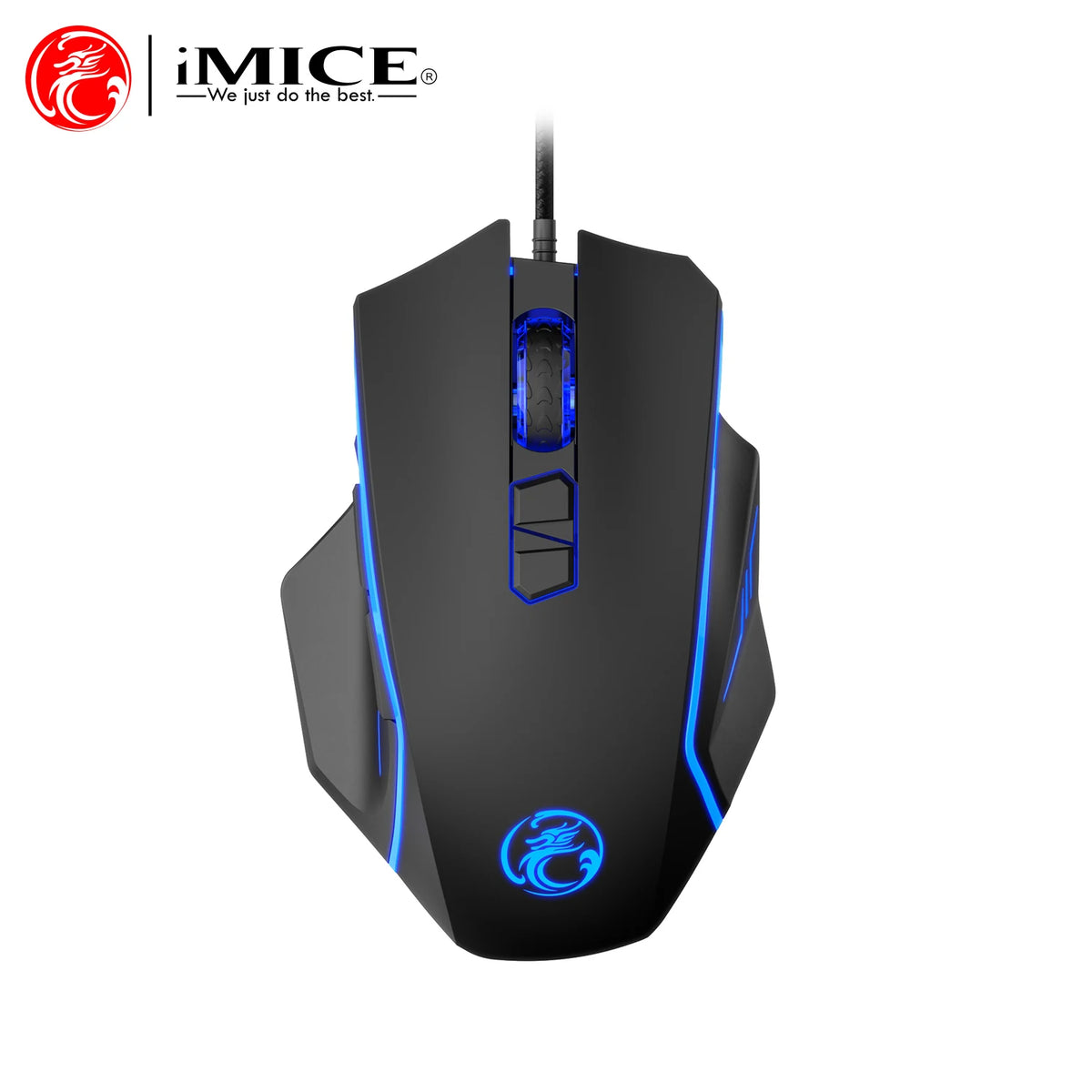 USB Wired Gaming Mouse RGB Backlit High Precision Optical Mouse, 8-Button 7200 DPI Gaming Mouse for PC, Laptop, Office & Home