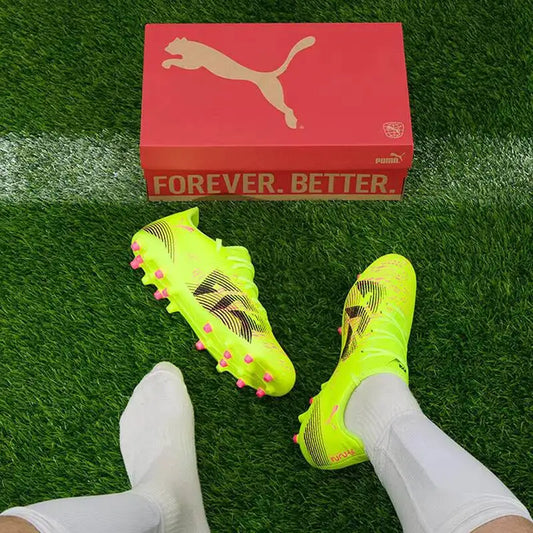 2026 New PUMA Men's MG Cleat Soccer Shoes 108376-03 Synthetic Leather Control Texture Football Boots