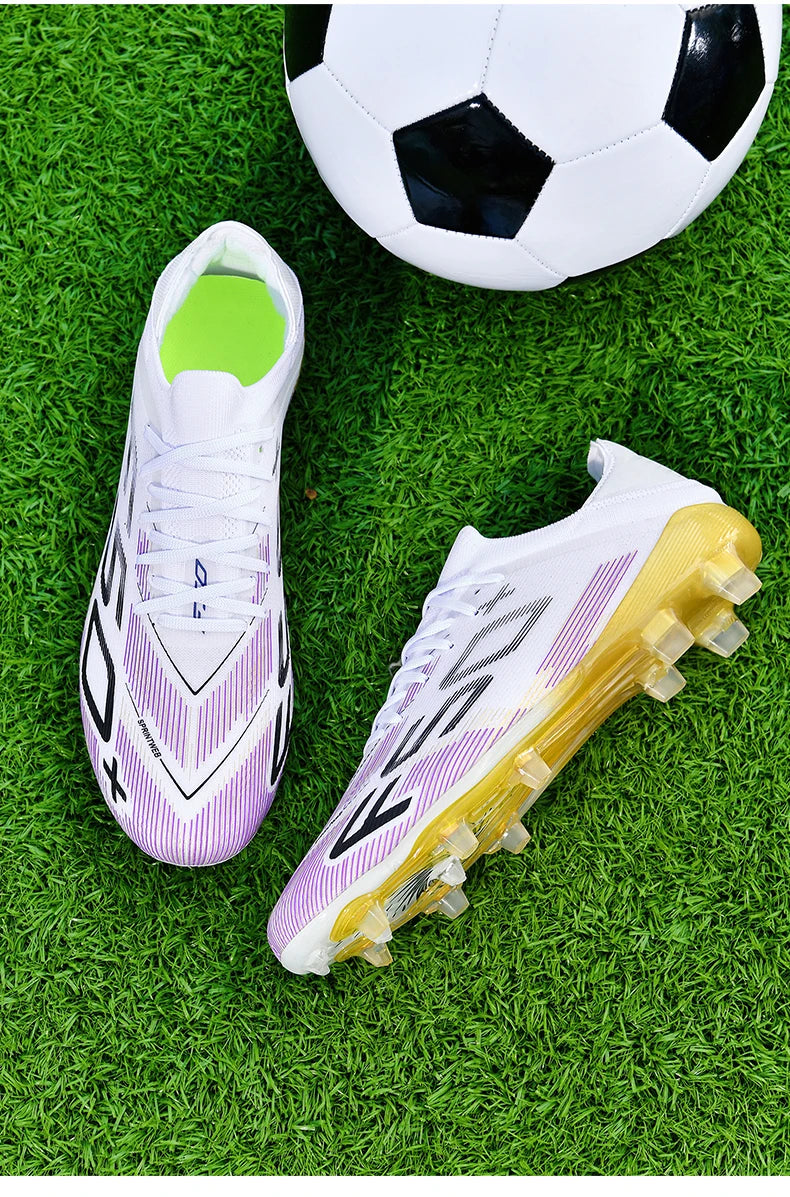 New Men Football Boots Non-Slip Match Grass Cleats High-top High-quality Soccer Shoes Futsal Sneakers Indoor Hot-selling Outdoor