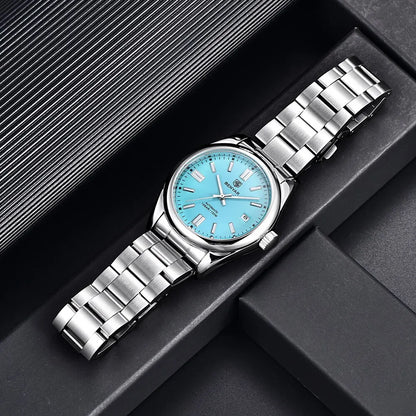 BENYAR New BY-5185M Luxury Automatic Watch 10Bar Waterproof Stainless Steel Men's Mechanical Watch Men's Sports Watch