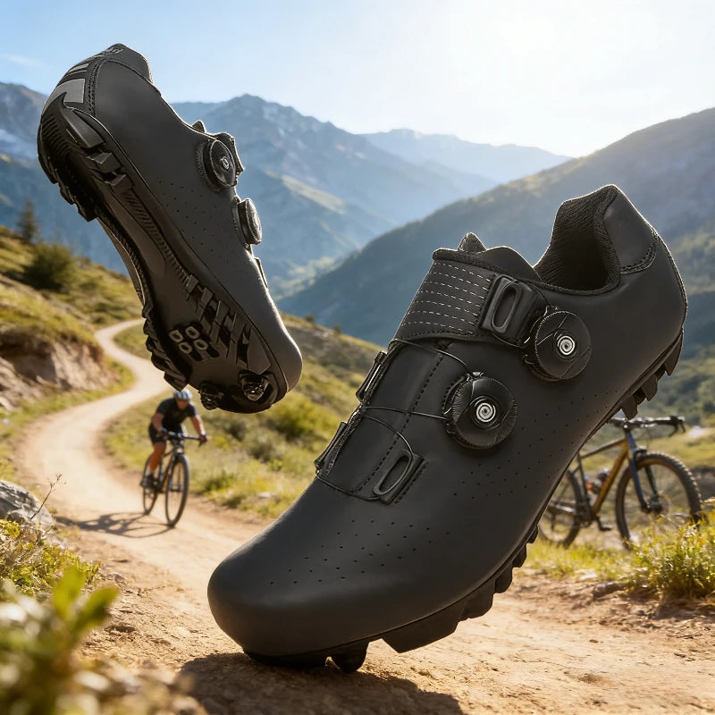Men Cycling Shoes Suitable for Mountain Sports Pedal Self-Locking Women MTB Cycling Shoes Breathable Cycling Shoes