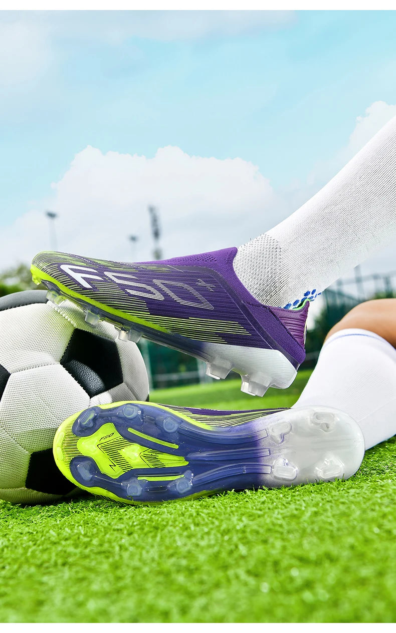 New Men's Football Boots Futsal Non Slip Turf Comfortable Ultralight Fg Grass Cleats Soccer Shoes Sport Indoor Adult Non-Slip
