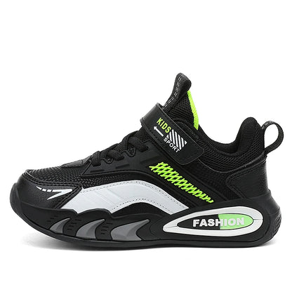 Childrens Tennis Shoes Autumn Sports Boys School Casual Sneakers Lightweight Breathable Leather New Daily Training Running Shoes