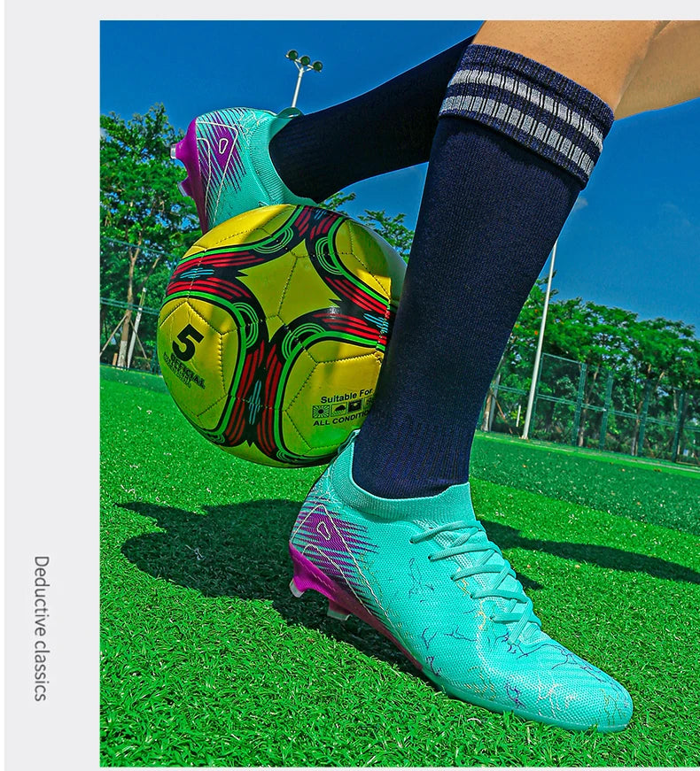 New Men's Football Boots Non-Slip Soccer Shoes Training Sneakers FG Top Quality Cleats Wholesale Drop Shipping Unisex Adult