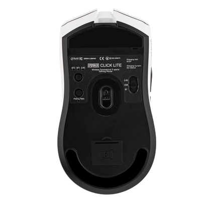 Mouse da gaming EPOMAKER Click Lite cablato/BT/wireless 2.4GHz con sensore PAW3311, da 800 a 24000 DPI e batteria da 500mAh per PC/Mac/Linux