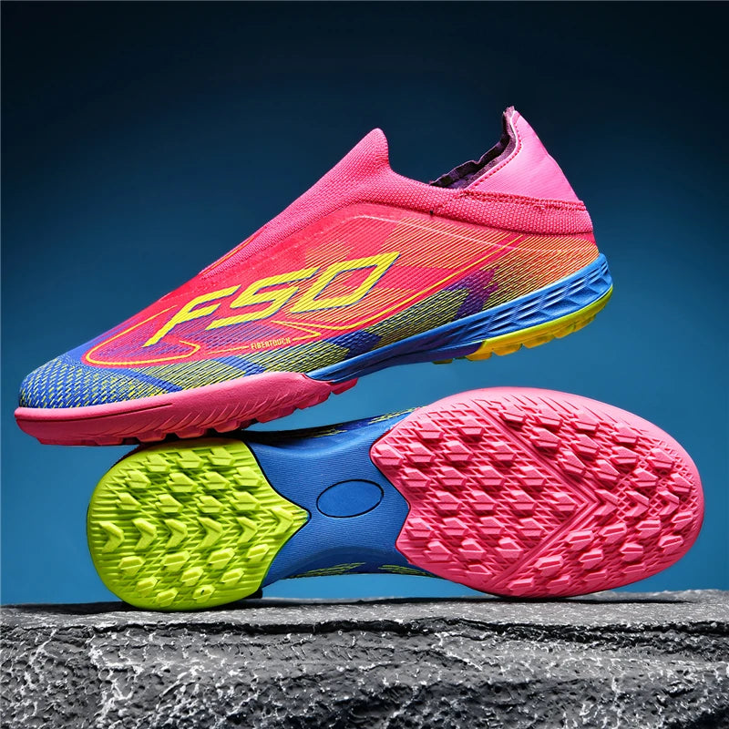 New Men's Soccer Shoes Grass Adult Non-Slip Football Boots Ultralight Sport Indoor Cleats Non Slip Fg Turf Futsal Comfortable