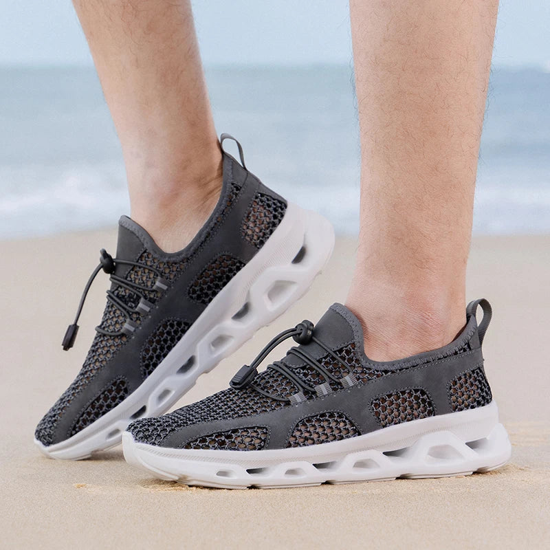 2026 Men Women Quick-Dry Wading Shoes Water Breathable AquaIn Upstream Antiskid Outdoor Sports Wearproof Beach Sneakers 39-46