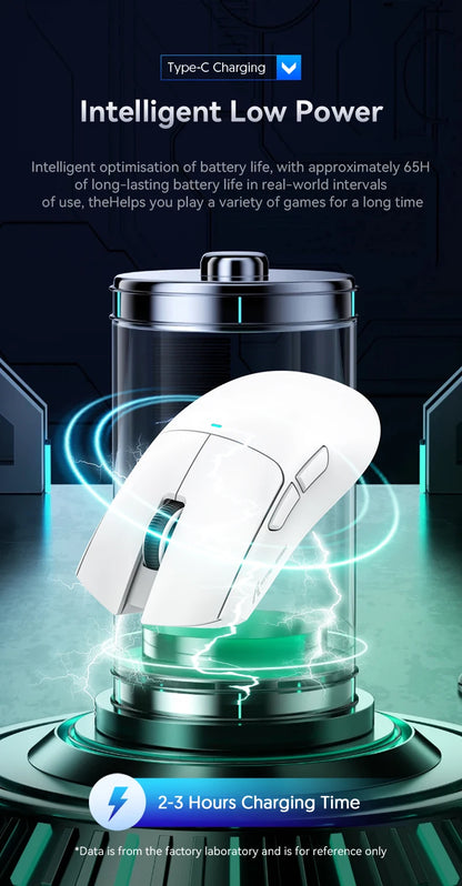 ATTACK SHARK X11 Lightweight Wireless Gaming Mouse, 22K DPI RGB Gaming Mouse with PAW3311 Optical Sensor, Tri-Mode Rechargeable Gaming Mouse