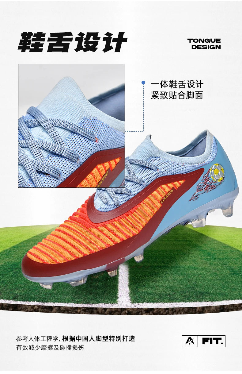 Men Football Boots Society Professional Original Resistant Casual Male Ultralight Outdoor Soccer Shoes Non Slip Football Shoes