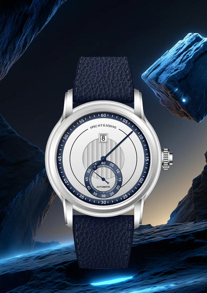 2026 New Luxury Specht & Söhne Jump Hour Watches Automatic Mechanical Watch For Men Sapphire Crystal Stainless Steel Wristwatch