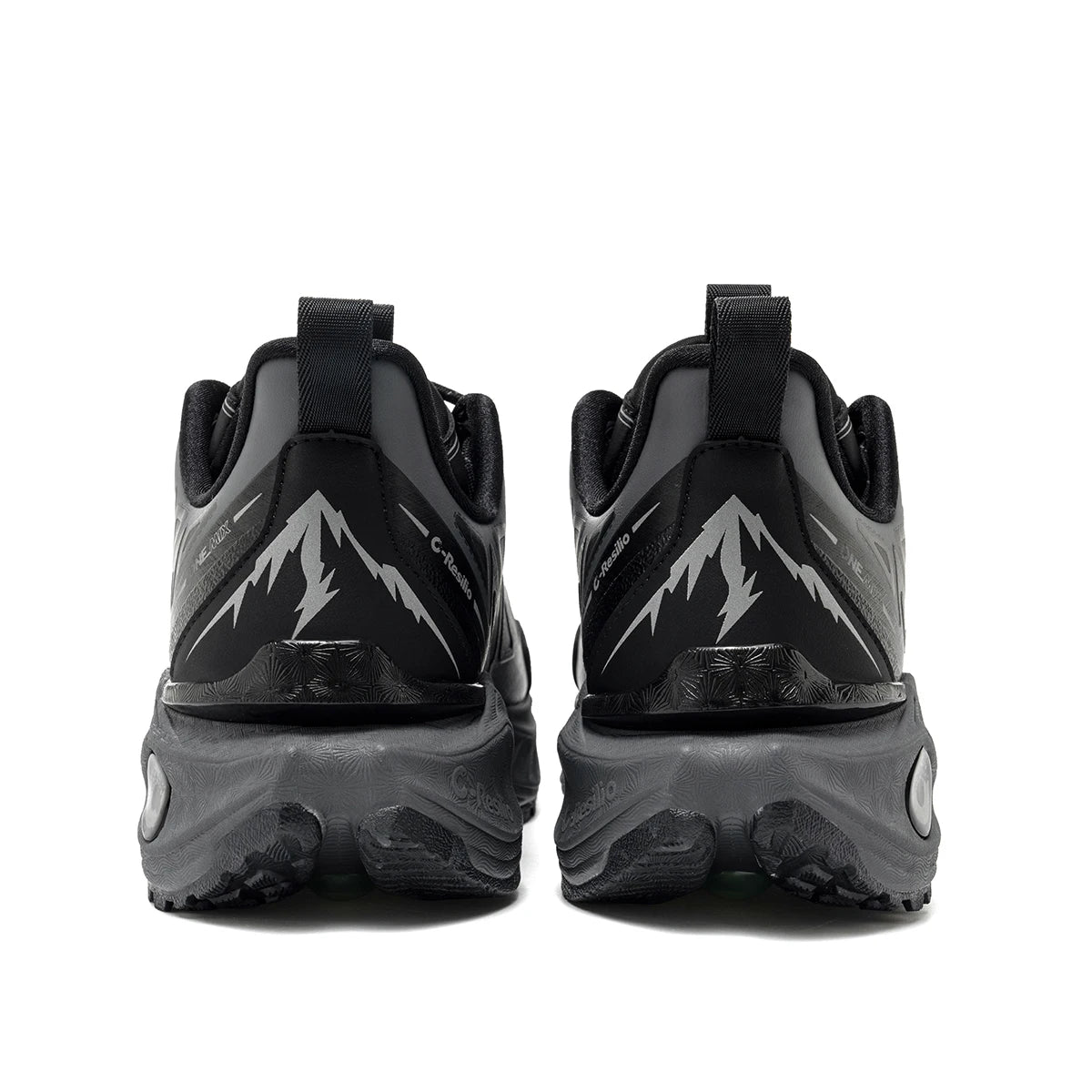 ONEMIX Men Trail Running Shoes Wearable Anti-Slip Leather Sneakers Support Stable Off Road Sports Shoes Outdoor Walking Sneakers