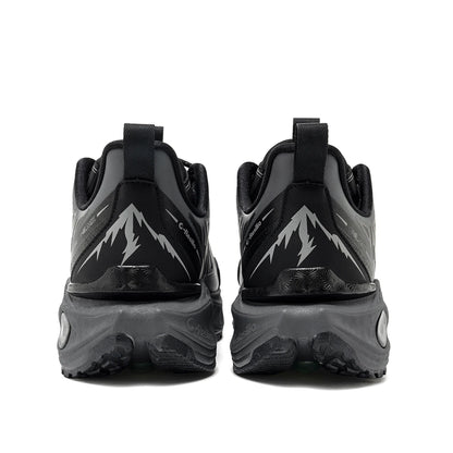 ONEMIX Men Trail Running Shoes Wearable Anti-Slip Leather Sneakers Support Stable Off Road Sports Shoes Outdoor Walking Sneakers