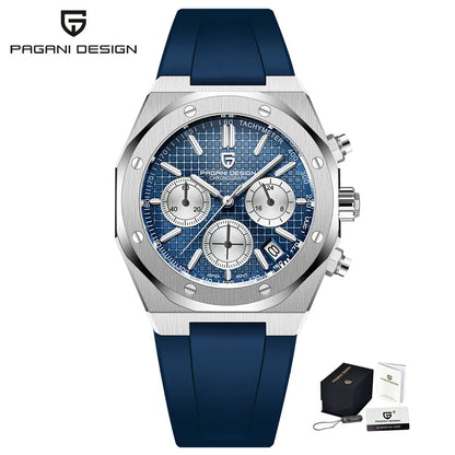 PAGANI DESIGN 2026 New VK63 Men's Business Quartz Watch Sapphire Stainless Steel 20Bar Waterproof Sports Chronometer Code Watch
