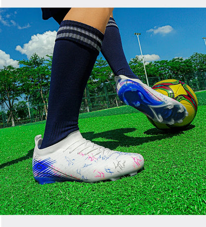 New Men's Soccer Shoes Training Wholesale Top Football Boots Sneakers FG Quality Cleats Non-Slip Drop Shipping Unisex Adult