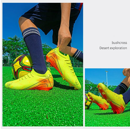 New Men's Football Boots Sneakers FG Soccer Shoes Training Wholesale Top Quality Cleats Non-Slip Drop Shipping Unisex Adult