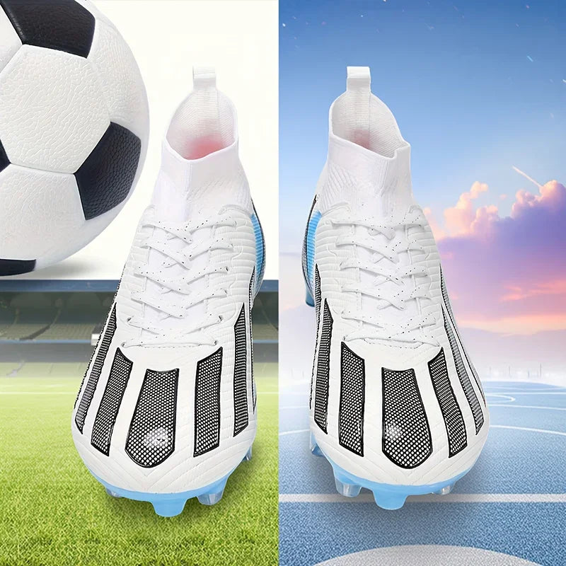 New Men Soccer Shoes Adult Non-Slip Football Boots Cleats Boys Ultralight Sport Sport Outdoor Comfortable Training Match Grass
