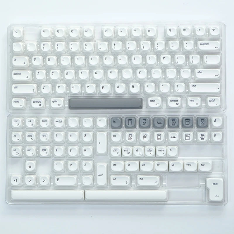 141 keys Marshmallow KOA Keycap PBT DYE Sublimation MOA Keycaps ISO 7U Japanese Korean Russian Key Caps For Mechanical Keyboard