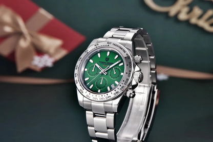 Pagani Design VK63 Fashion Men's Quartz Watch Luxury Sapphire Glass Timing Code Watch Stainless Steel Waterproof 10 Bar PD1727