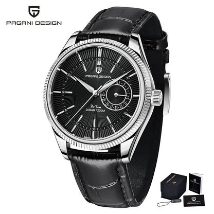 PAGANI Design PD1689 Men Quartz Watch Japan VH65 Movt Sapphire Glass Leather Strap 20Bar Waterproof Men Wristwatch Reloj Hombre