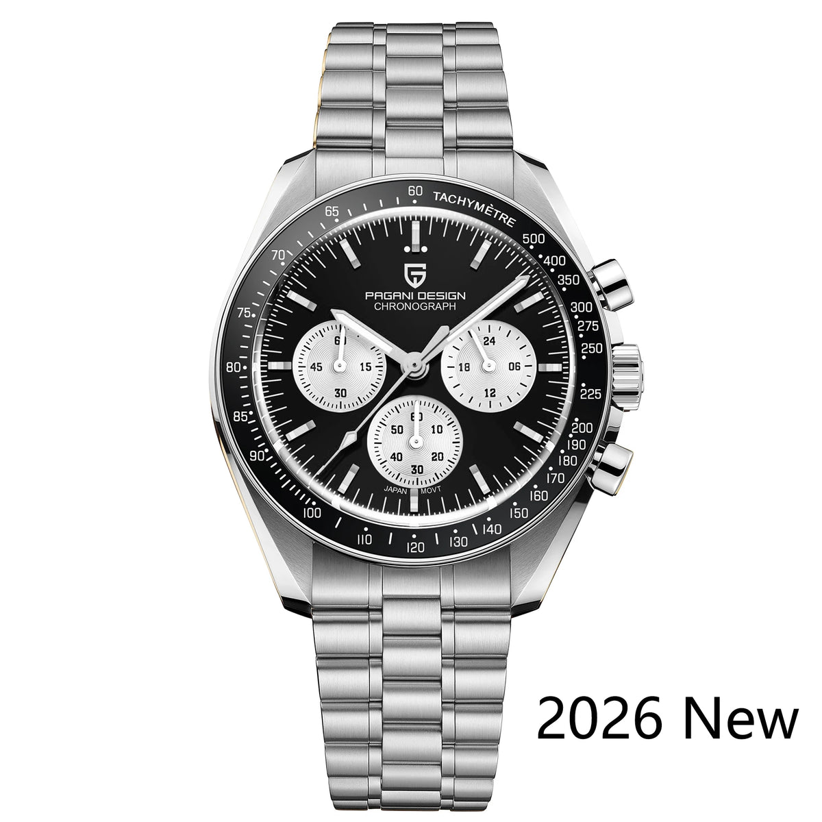 PAGANI DESIGN 2026 New Men's Watches Top Luxury Quartz Watch For Men Auto Date Speed Chronograph AR Sapphire Mirror Wrist watch