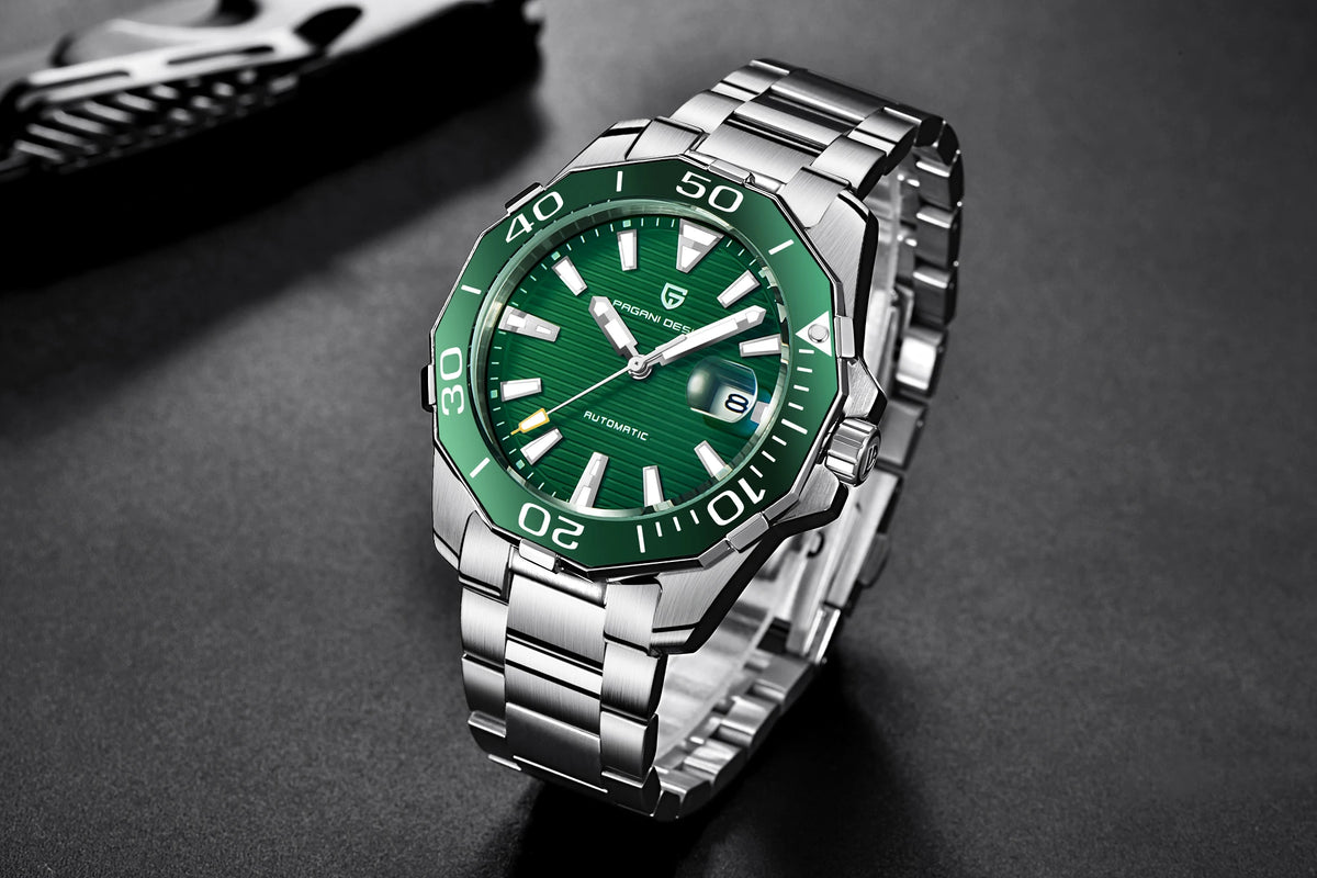 2025 New Brand PAGANI DESIGN 1617 Men's Military Sport Mechanical Watches Waterproof Stainless Steel Top Brand Luxury Men Watch