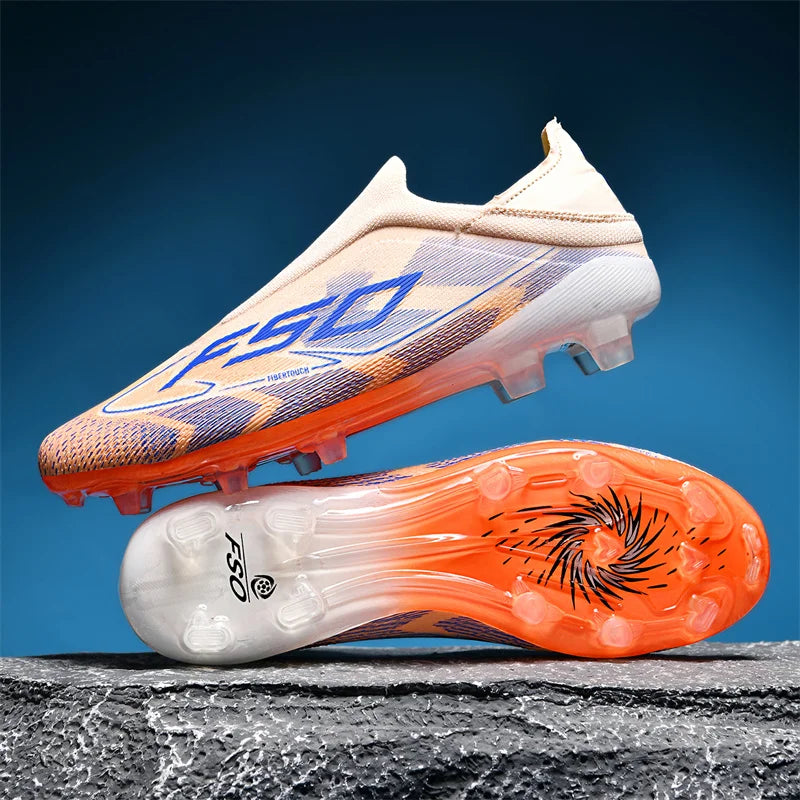 Nové pánské fotbalové boty na trávu pro dospělé, protiskluzové kopačky, ultralehké sportovní sálové boty, FG turf futsal, pohodlné