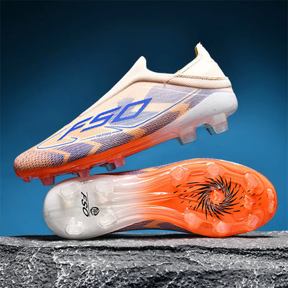 Nové pánské fotbalové boty na trávu pro dospělé, protiskluzové kopačky, ultralehké sportovní sálové boty, FG turf futsal, pohodlné