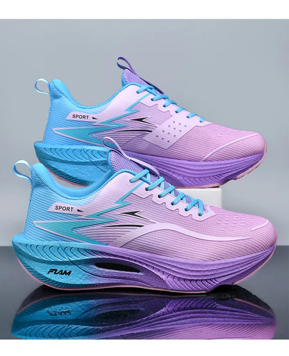 Men Sports Running Shoes Marathon Air Cushion Breathable Lightweight Comfortable Women Outdoor Athletic Sneakers Jogging Tenis