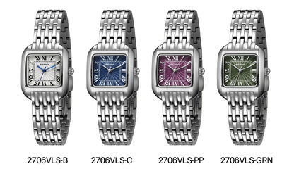 BERNY Luxury Brand Woman Watch New In High Quality S/S Square Ladies Quartz Watches Fashion Elegant Business Wristwatch