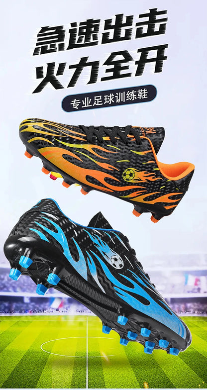 New Man Soccer Shoes Professional Football Boots Sneakers Comfortable Outdoor Match Match Boys Non-Slip Sports Shoes Unisex