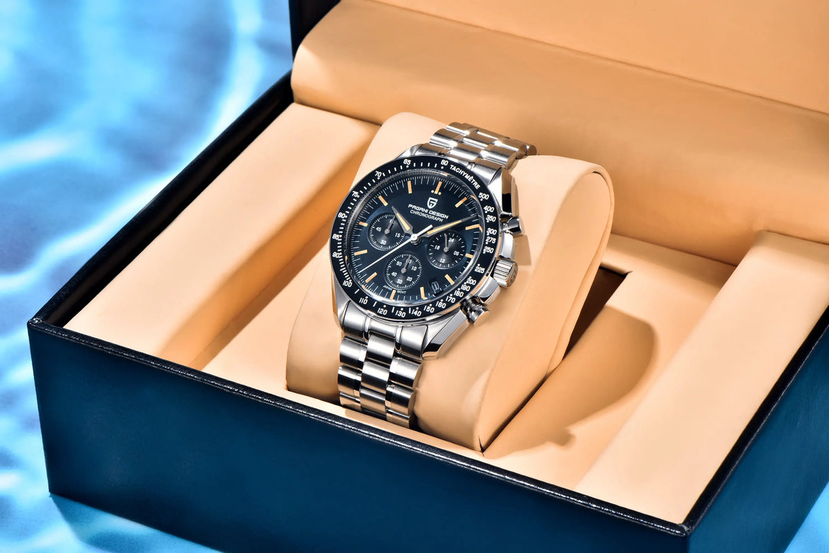 PAGANI DESIGN 2026 New CK2988 Moon Watches Retro Top Luxury Quartz Watch For Men Sapphire glass Speed Chronograph Wristwatch Men