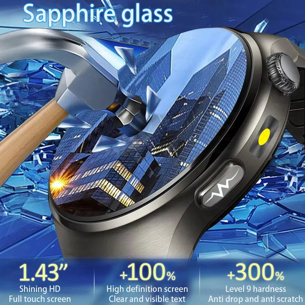 2026 AI Health Smartwatch ECG + PPG, Blood Pressure, Uric Acid & Body Fat Monitoring, AMOLED Display & Bluetooth Calling