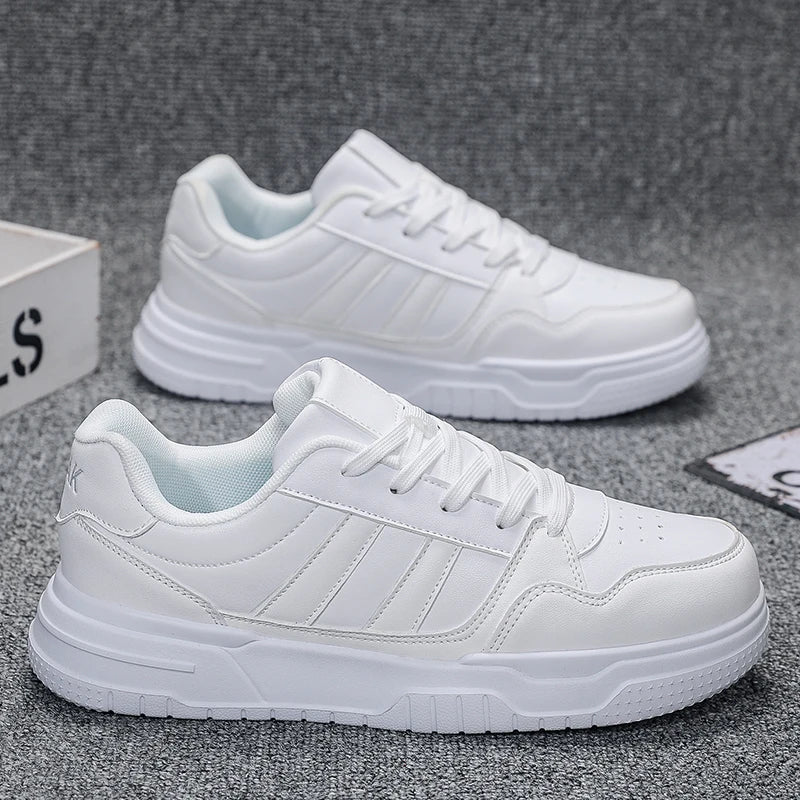 Plus Big Size 50 51 52 Mens Leather Sneakers Casual Sports Shoes Flat Skateboard Shoes Hot Sale For Dropshipping