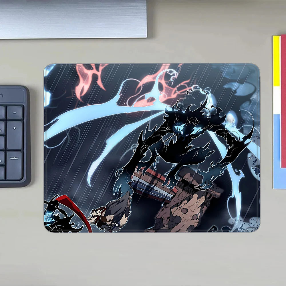 Oblíbená herní podložka pod myš s motivem komiksu Solo Leveling, XS malá podložka pod myš pro PC hráče, dekorace na stůl, kancelářská podložka pod myš, deskmat, kobereček
