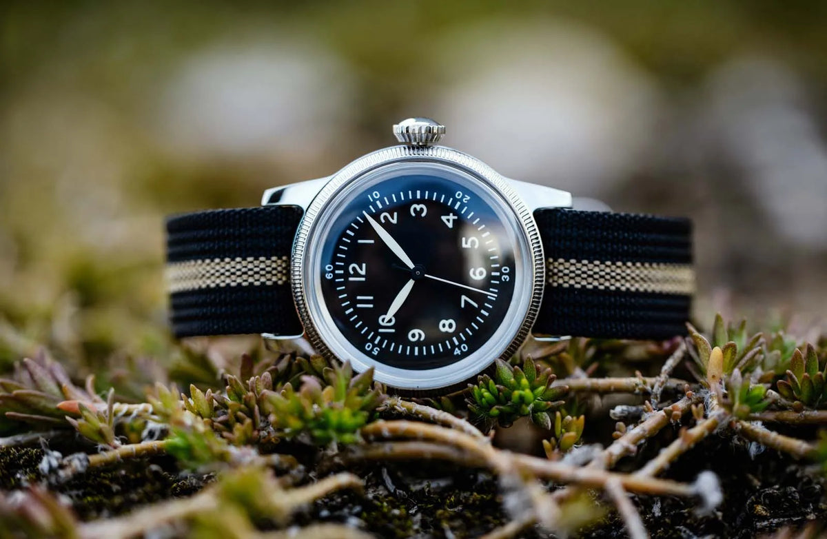 RDUNAE RA05 Vintage Military Watch 2035 Movement Quartz K1 Mineral Glass Crystal Stainless Steel Luminous Waterproof Men Watches