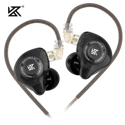 KZ EDX PRO X Wired Earphones HiFi Stereo Bass Earbuds with Detachable Cable, Gaming Sport In-Ear Headphones with Noise Isolation