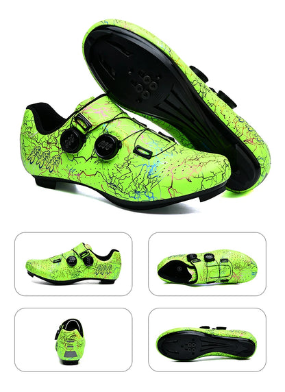 Professional Cycling Shoes Road Bike Men Racing Contest Self-Locking Speed Bicycle Sneakers Women Spd Cleats Cycling Footwear