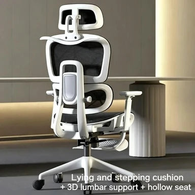 Ergonomic Office Chair Adjustable Recliner Gaming Computer Chair with Lumbar Support, 360° Swivel Wheels, Comfortable Executive Desk Chair