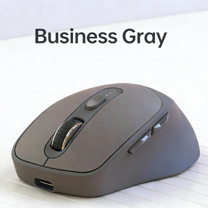 Mouse wireless FREEWOLF X7 Bluetooth 2.4G dual mode silenzioso ricaricabile 4000DPI con indicatore batteria ergonomico per PC Mac laptop