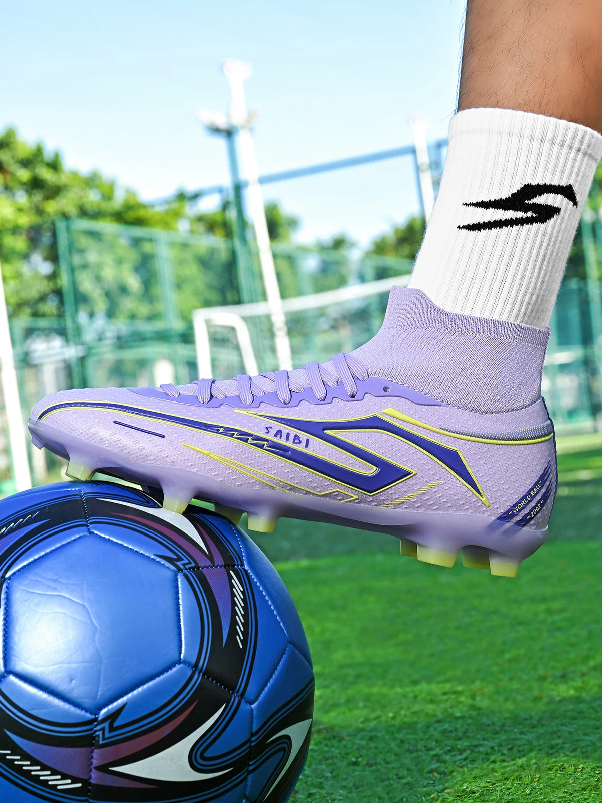 AG/FG Football Boots Unisex Kids Youth PU+Fabric Upper TPU Sole Anti-Slip Durable Outdoor Sports Pitch Training Shoes