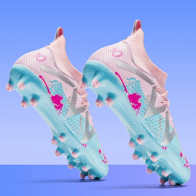 Men Non-slip Football Boots Unisex Professional Soccer Shoes Sports New Cleats Drop Shipping Ultralight Breathable Futsal