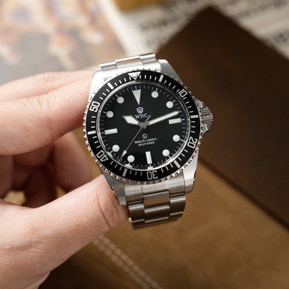 Watchdives WD5513Q Watch VH31 Sweep Second Movement Stainless Steel Sapphire Crystal Business Wristwatch Vintage Watches