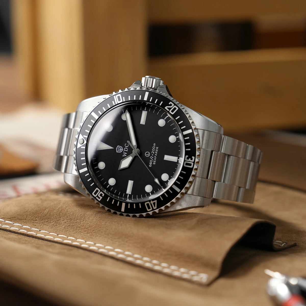 Watchdives WD5513Q Watch VH31 Sweep Second Movement Stainless Steel Sapphire Crystal Business Wristwatch Vintage Watches