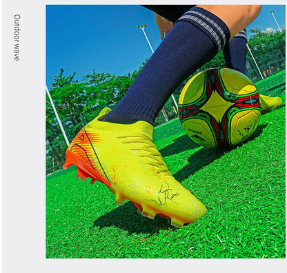New Men's Football Boots Sneakers FG Soccer Shoes Training Wholesale Top Quality Cleats Non-Slip Drop Shipping Unisex Adult